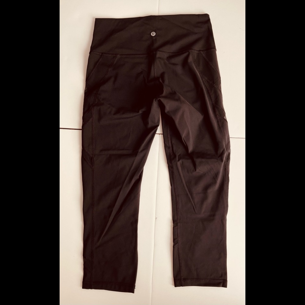 Lululemon Wunder Under High-Rise Crop 21 Black Size 8